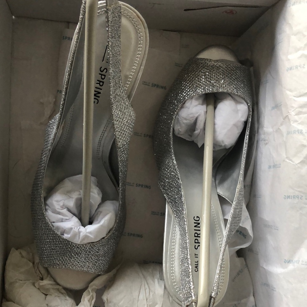 Call It Spring Silver Women's Shoes - Picture 2 of 8